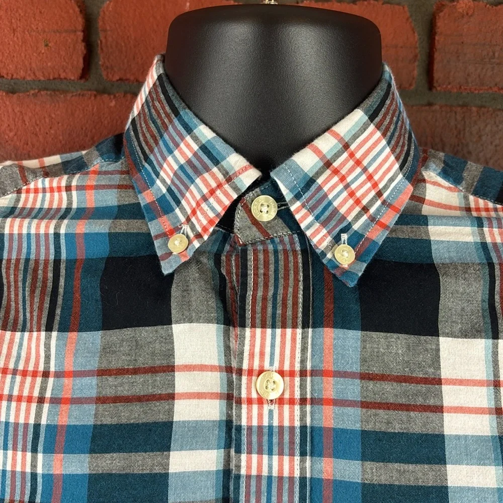 J Crew Shirt Mens Extra Small‎ Slim Fit Plaid